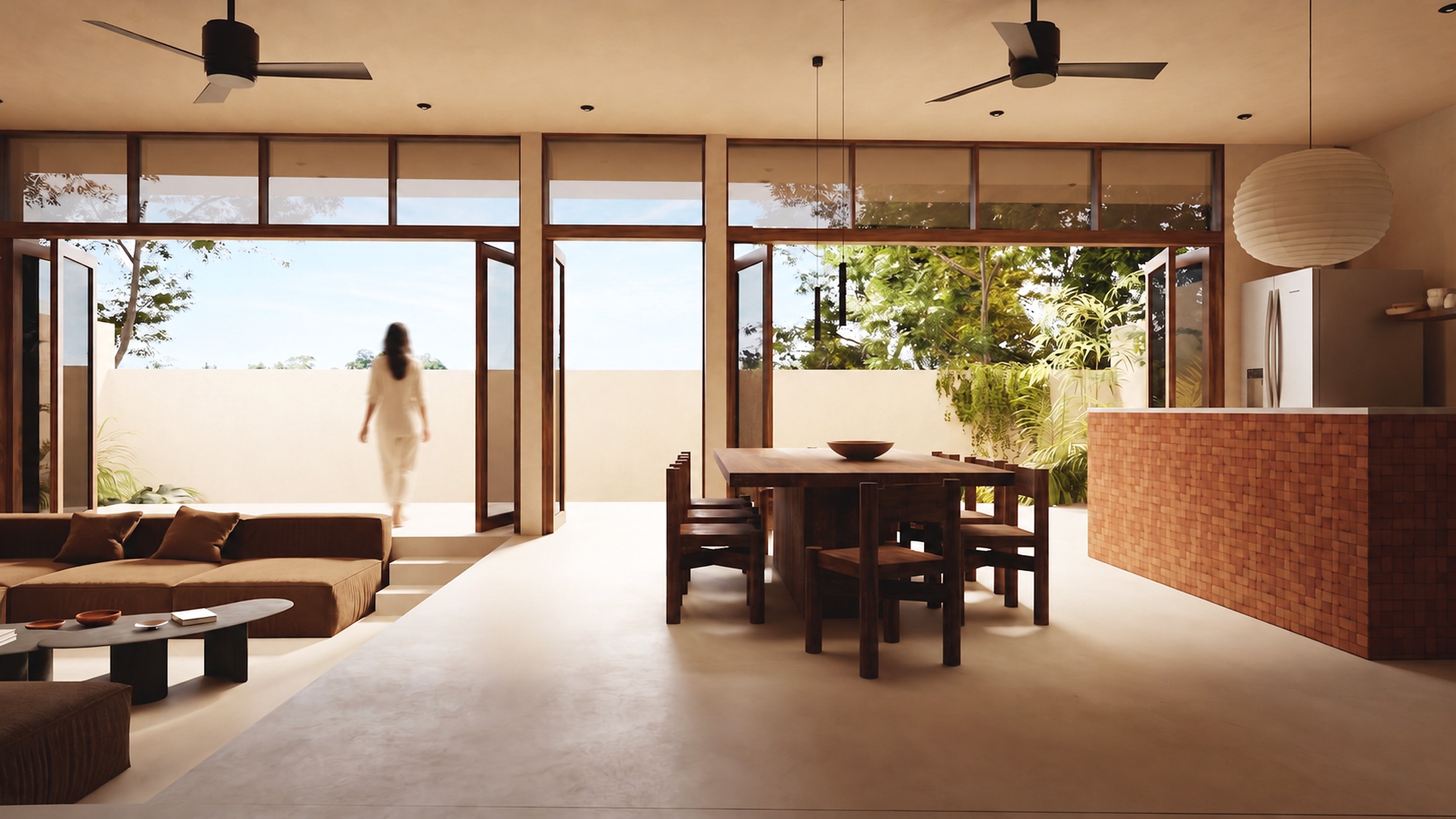Open Living & Dining