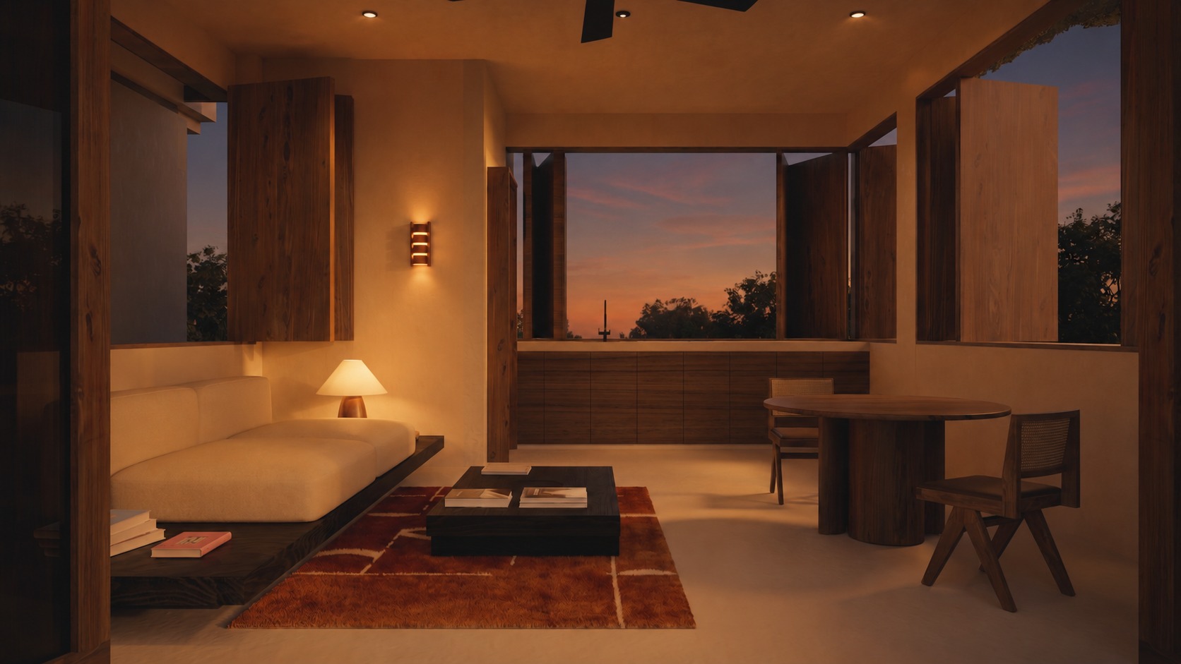 The Master Suite dusk