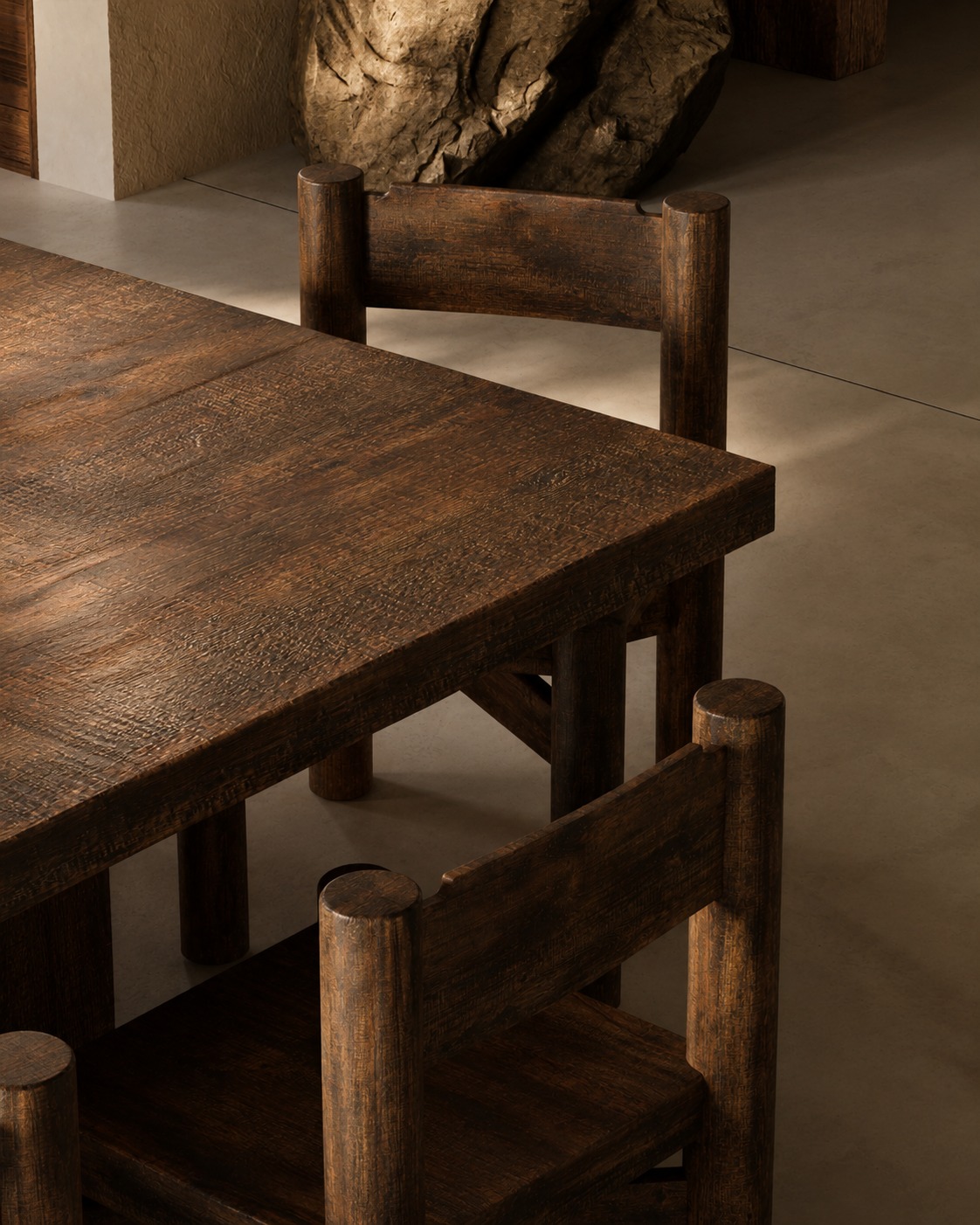 Dining table detail